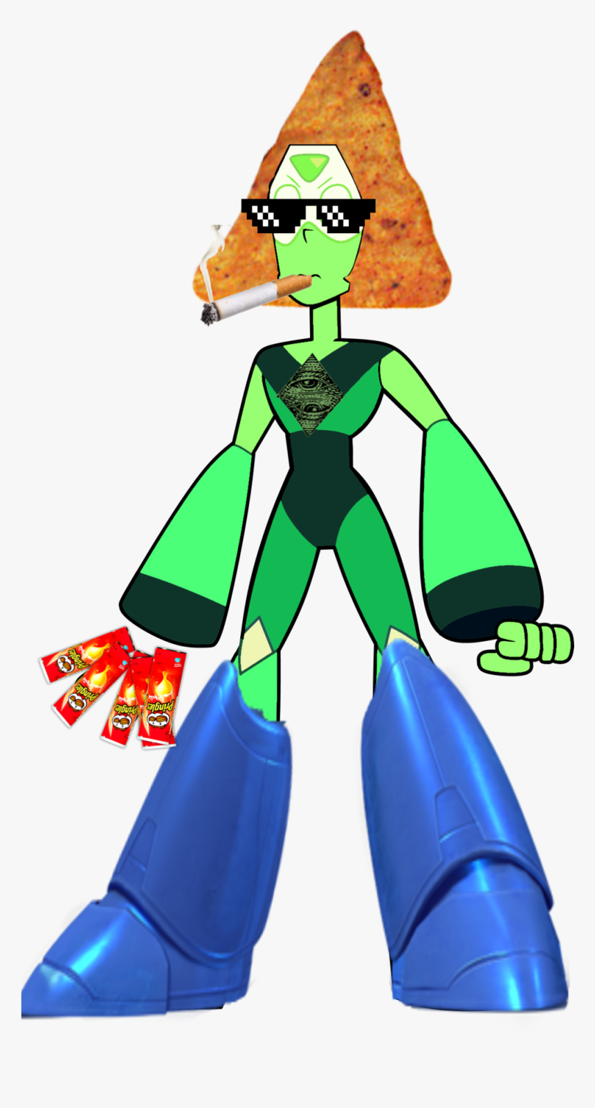 Mlg Peridot By M4j1n5h4d0w Mlg Peridot By M4j1n5h4d0w - Peridot Steven Universe Limb Enhancers, HD Png Download, Free Download