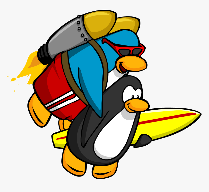 Catchin - Club Penguin Catchin Waves Jet Pack, HD Png Download, Free Download