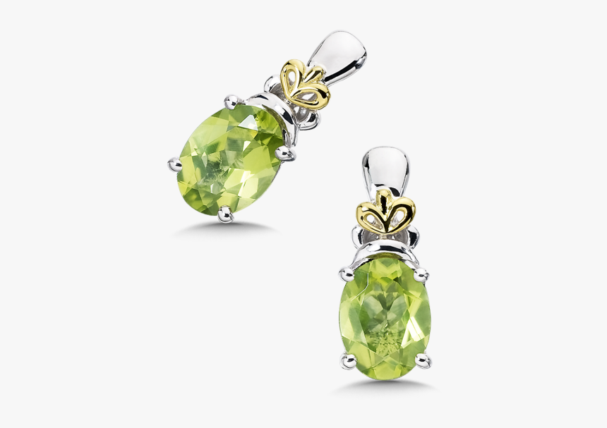 Peridot Earrings In 18k Gold & Sterling Silver - Earrings, HD Png Download, Free Download