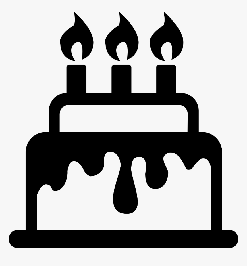 Clip Art Birthday Icon Png - White Cake Vector Png, Transparent Png, Free Download