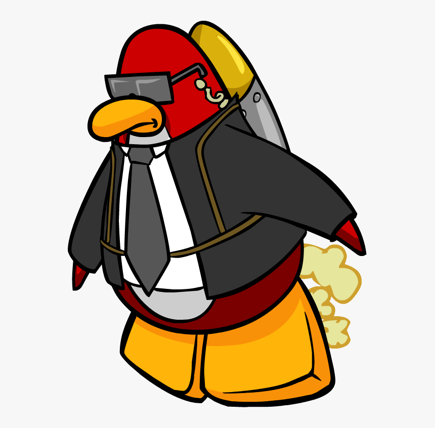 Club Penguin Reversed Wiki - Jetpack Guy Club Penguin, HD Png Download, Free Download