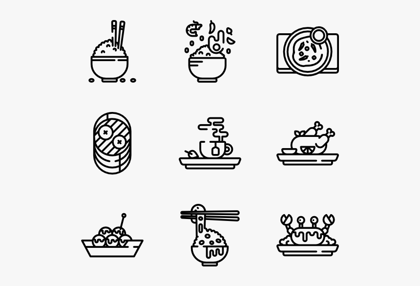 Asian Food Icon Transparent, HD Png Download, Free Download