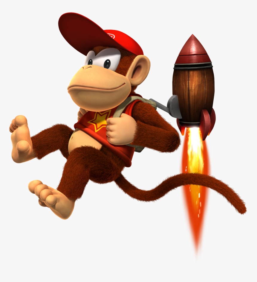 Diddy Kong With Jetpack, HD Png Download, Free Download