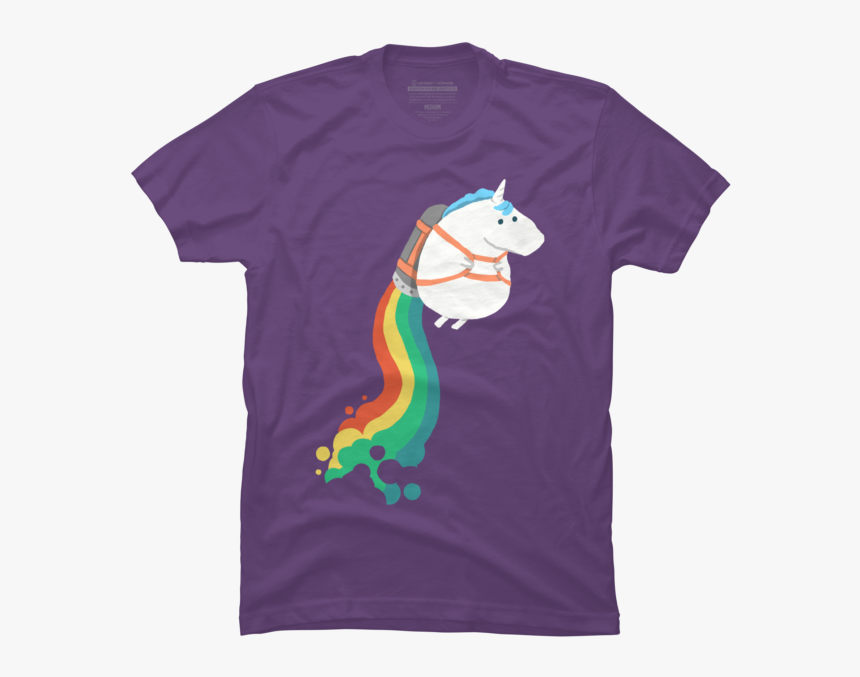 Unicorn On Rainbow Jet Pack Fat Unicorns Farting Rainbows Hd Png