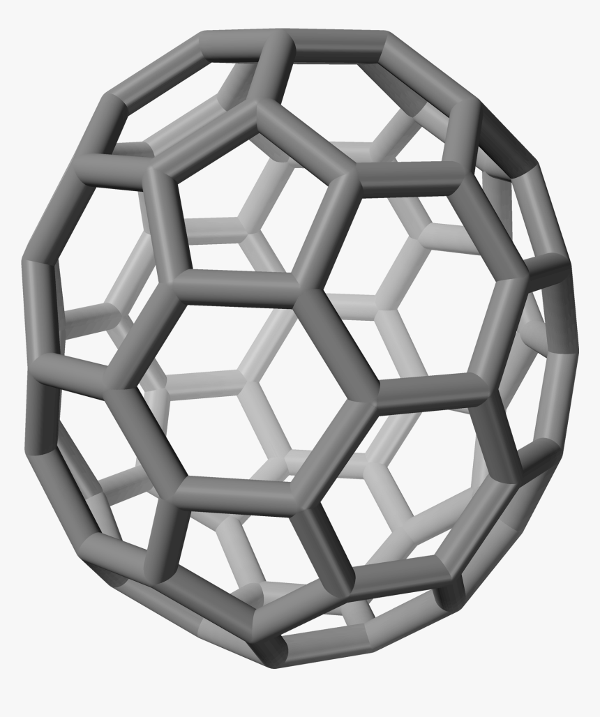 Fullerene C70 3d Sticks - Fullerene C70, HD Png Download, Free Download