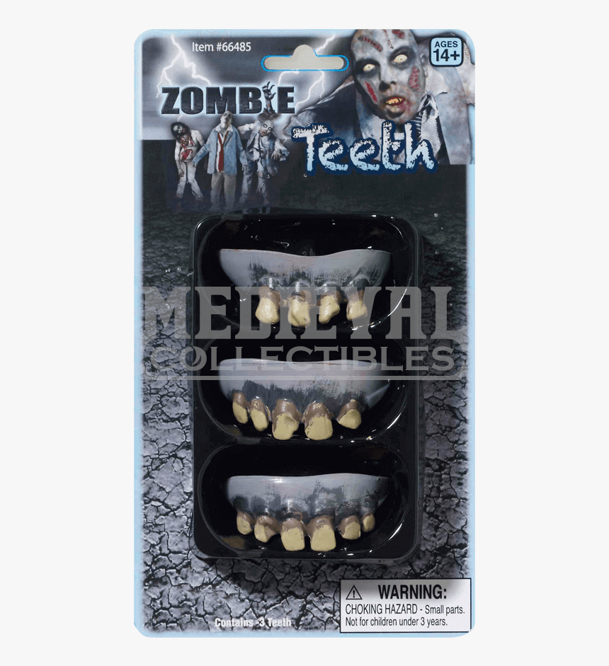 Zombie Teeth Png - 3 Pack Zombie Teeth Adult, Transparent Png, Free Download