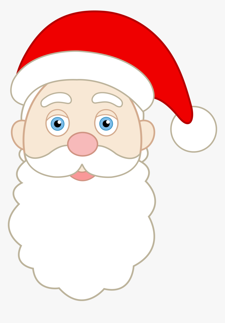 Santa Claus Beard Clip Art Images Pictures - Santa Claus Images Of Face, HD Png Download, Free Download