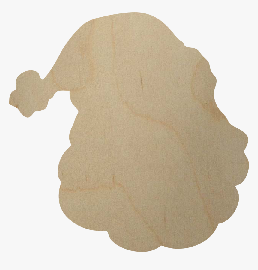 Wooden Santa Face Shape Cutout - Construction Paper, HD Png Download, Free Download