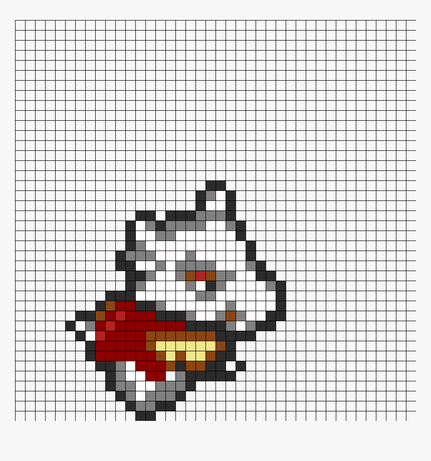 Cubone Perler Bead Pattern / Bead Sprite - Spiderman Upside Down Pixel Art, HD Png Download, Free Download