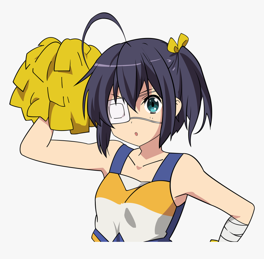 Transparent Rikka Takanashi Png - Anime Cheerleader Gif Png, Png Download, Free Download