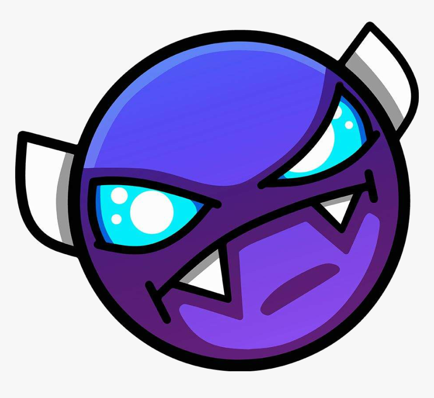 Transparent Demon Face Png - Geometry Dash Easy Demon Face, Png Download, Free Download