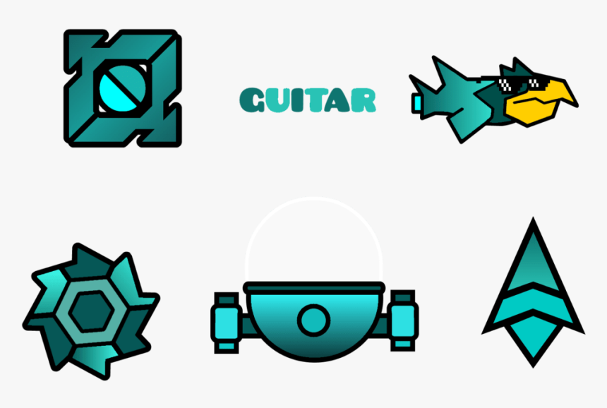 Guitar Hero Styles Logo 4 By William - Geometry Dash Guitar Hero Styles Icon, HD Png Download, Free Download