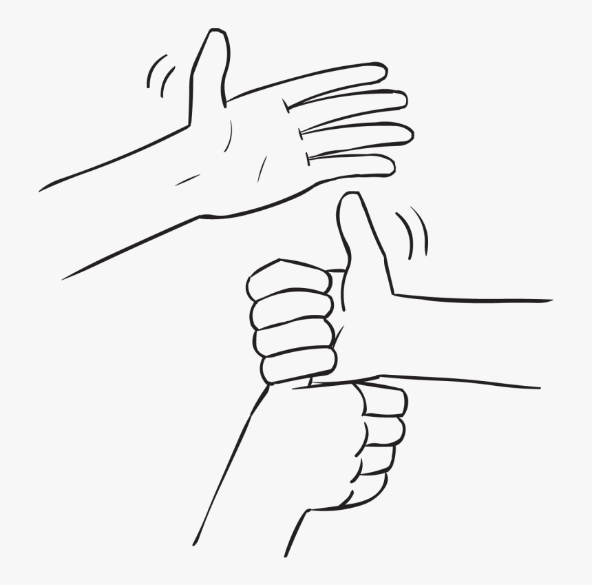 Three Hands Forming A Stack Of Joined Hands By Holding - Sketch, HD Png Download, Free Download