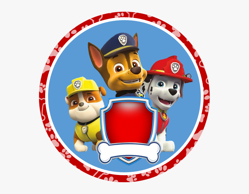 Paw Patrol Badges Free Printable Birthday Banner Red Patrulha Canina Adesivo Redondo Hd Png Download Kindpng