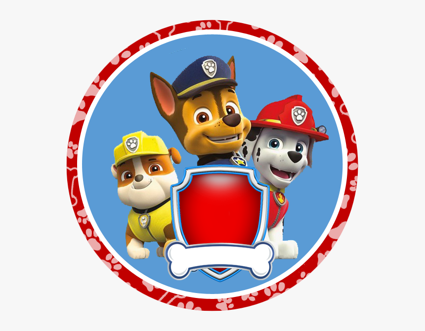 Paw Patrol Badges Free Printable Birthday Banner Red - Patrulha Canina Adesivo Redondo, HD Png Download, Free Download