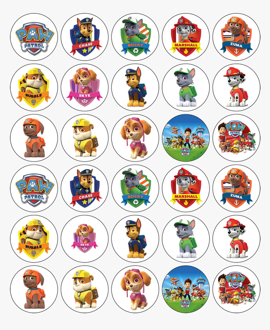 Paw Toppers Printable, HD Png -