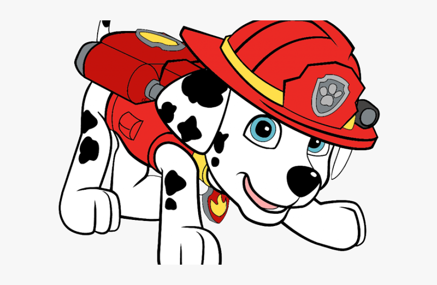 Paw Patrol Clipart Png - Marshall Paw Patrol Png, Transparent Png, Free Download
