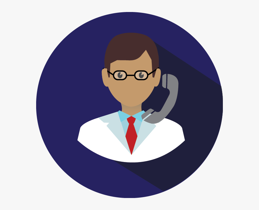 Doctor Phone Icon - Doctor On Phone Icon, HD Png Download, Free Download