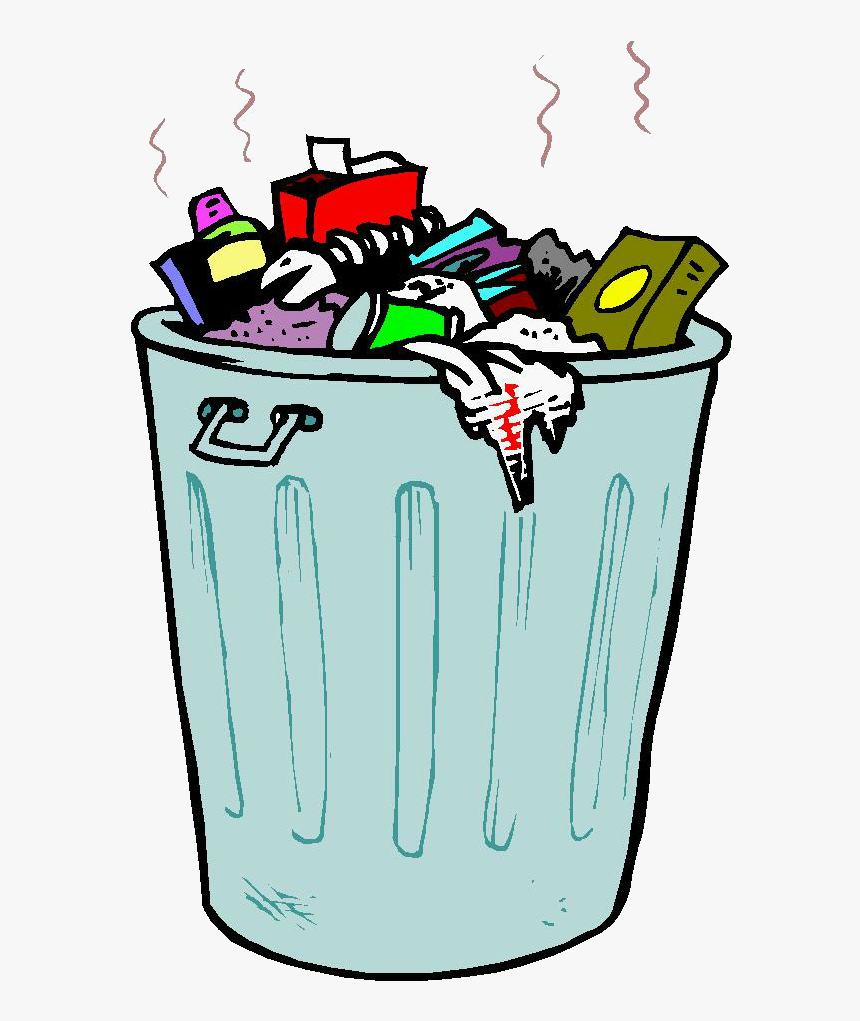 Clip Art Rubbish Bins & Waste Paper Baskets Openclipart - Things With Bad Smell, HD Png Download, Free Download