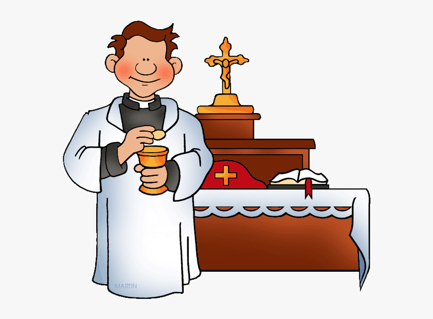 Priest Baptism Clip Art - Catholic Clipart, HD Png Download, Free Download