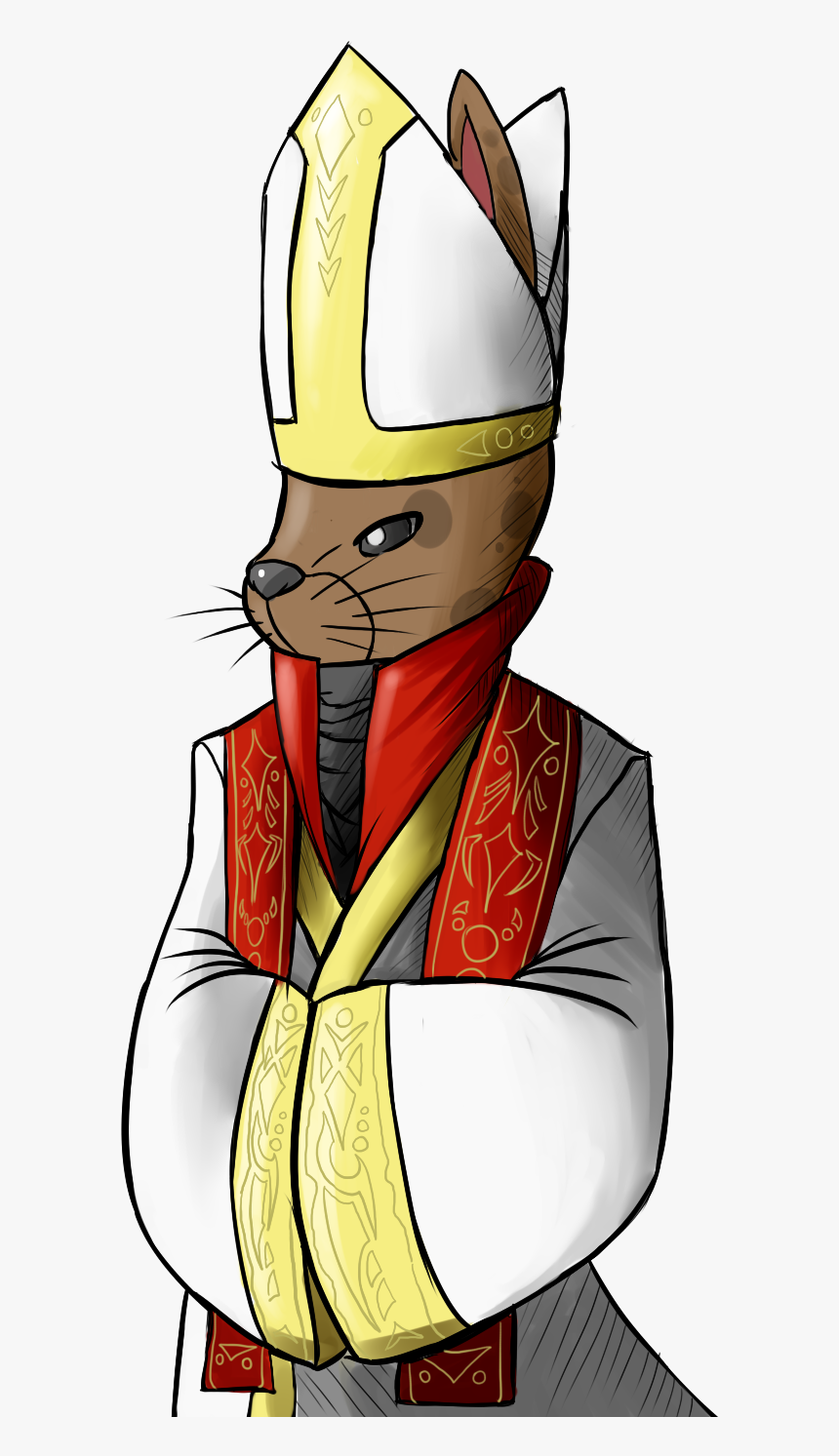 Add Media Report Rss Rabbit Priest Clipart , Png Download - Cartoon, Transparent Png, Free Download