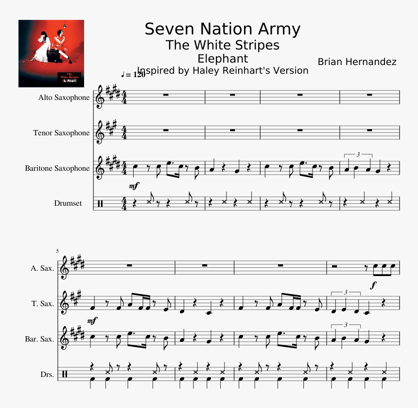 Seven Nation Army The White Stripes Elephant Inspired, HD Png Download, Free Download