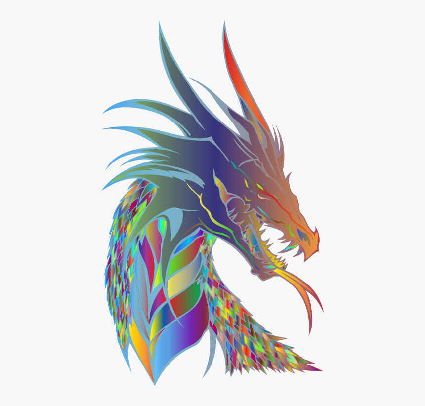 Prismatic Dragon Head, HD Png Download, Free Download
