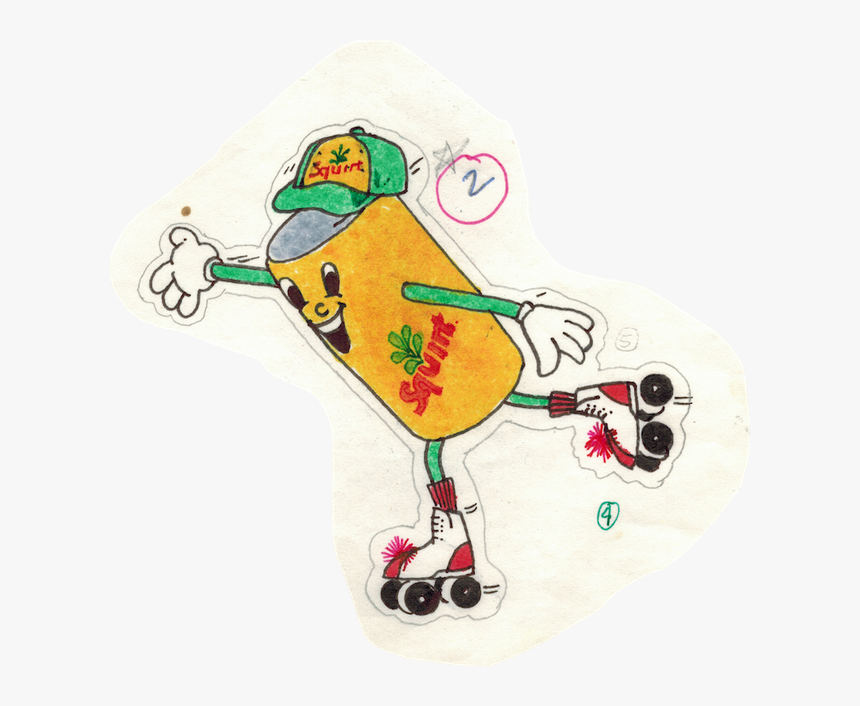1980s Squirt Ad Can Man Stickers 2, HD Png Download, Free Download