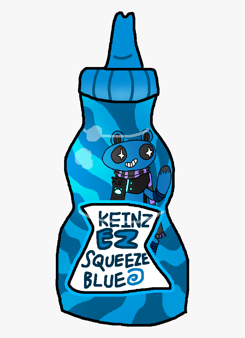 A Bottle Of Keinz Unten Blue Ketchup As It Appears, HD Png Download, Free Download