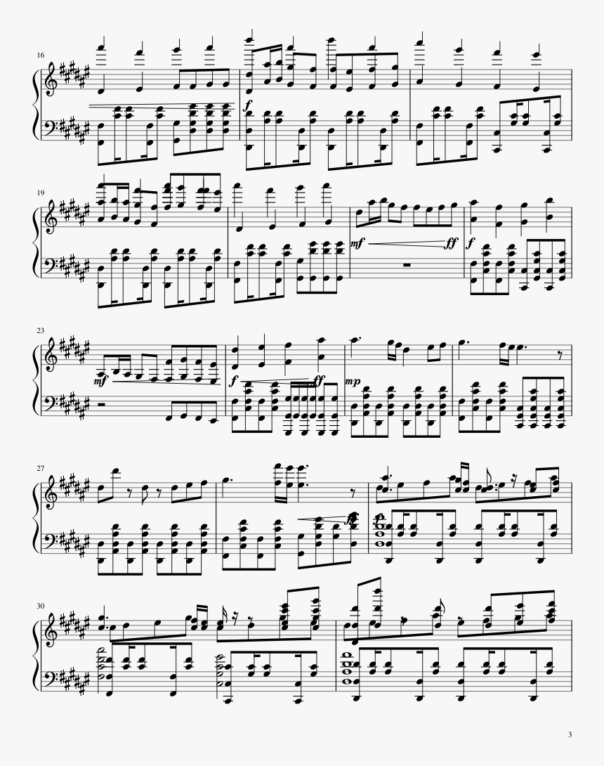 For The Bleeding Heart Sheet Music Composed By Ryan, HD Png Download, Free Download