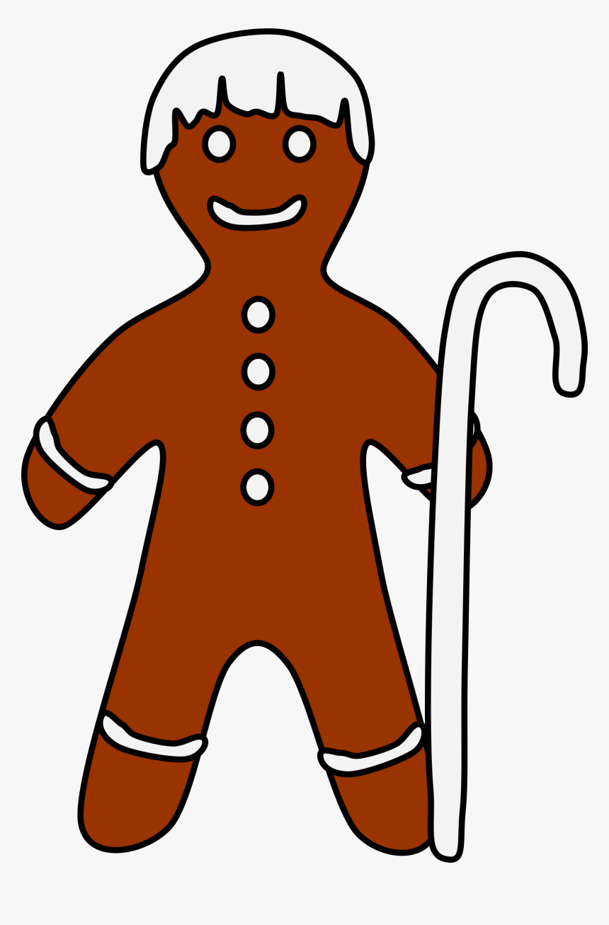 Gingerbread Shepherd With Crook Clip Arts, HD Png Download, Free Download