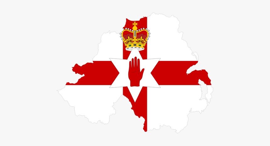 Northern Ireland"s Map And Flag, HD Png Download, Free Download