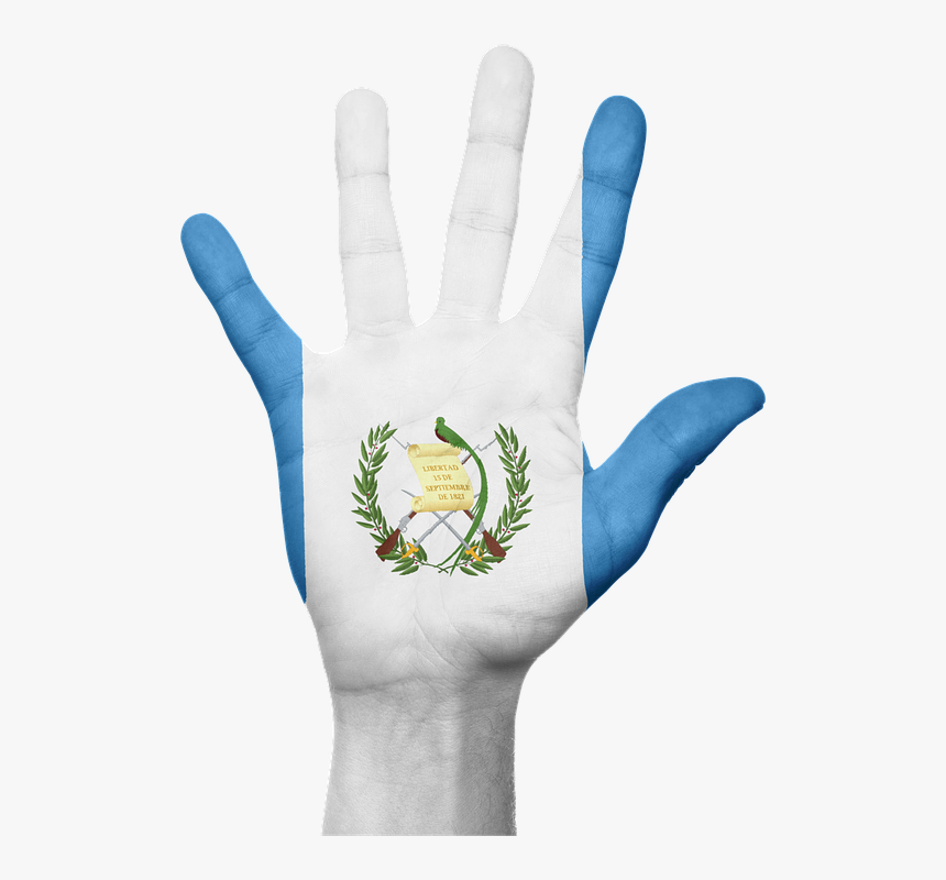 Guatemala, Flag, Hand, National, Fingers, Patriotic, HD Png Download, Free Download