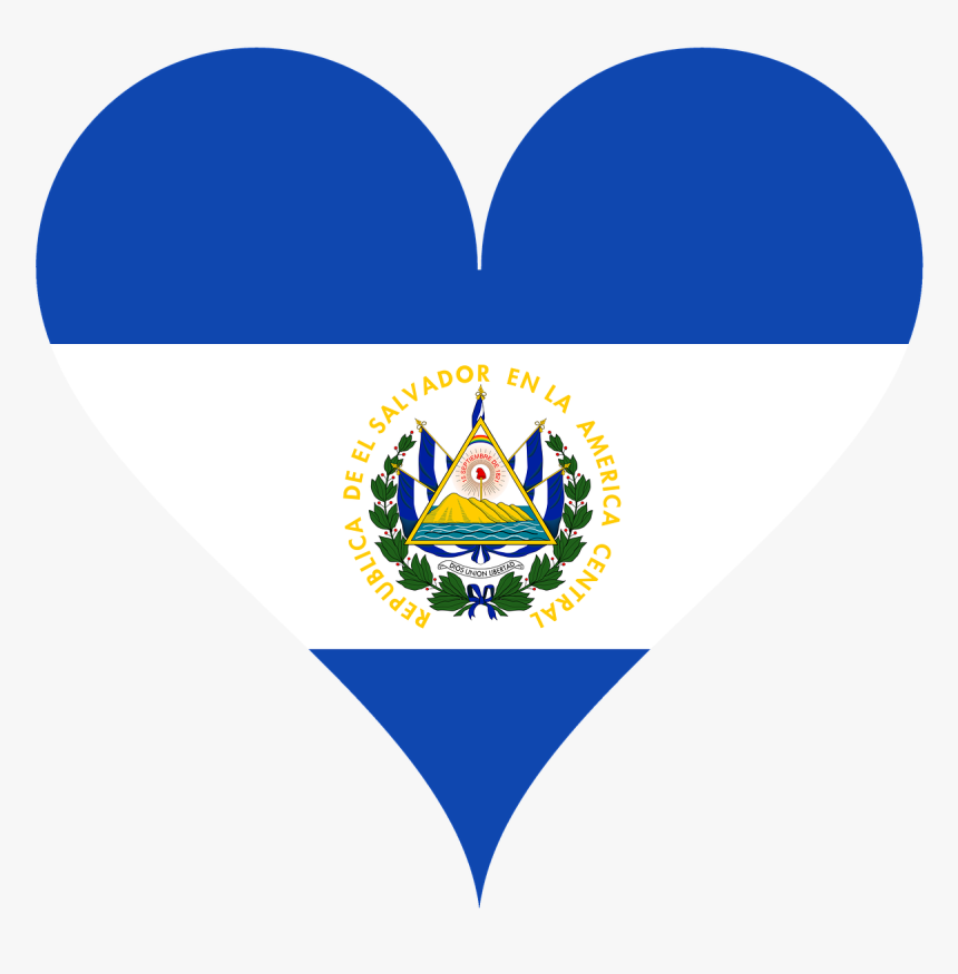 Flag Heart Salvador Free Image, HD Png Download, Free Download