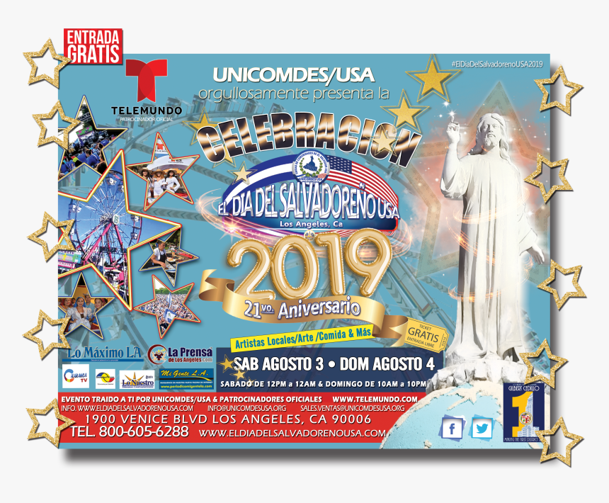 El Dia Del Salvadoreno Usa, HD Png Download, Free Download