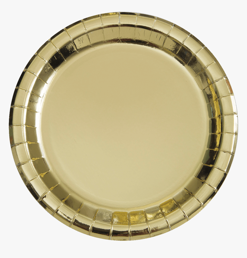 Gold Foil Paper Plates, HD Png Download, Free Download