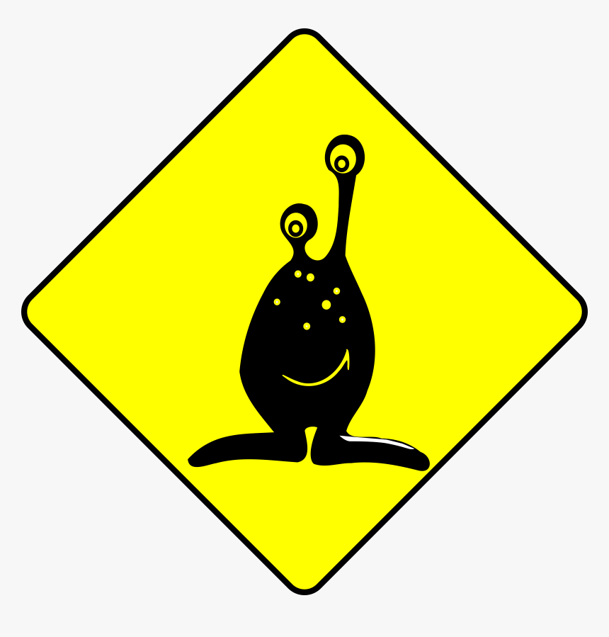 Caution Alien Clip Arts, HD Png Download, Free Download