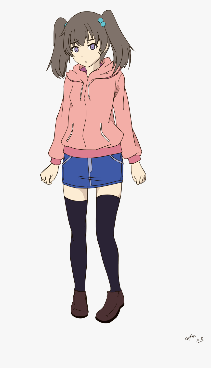 Cute Anime Girl Png, Transparent Png, Free Download