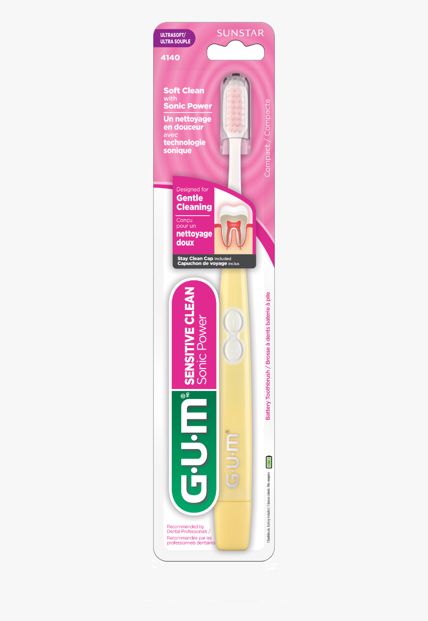 Gum® Sensitive Clean Sonic Toothbrush, HD Png Download, Free Download