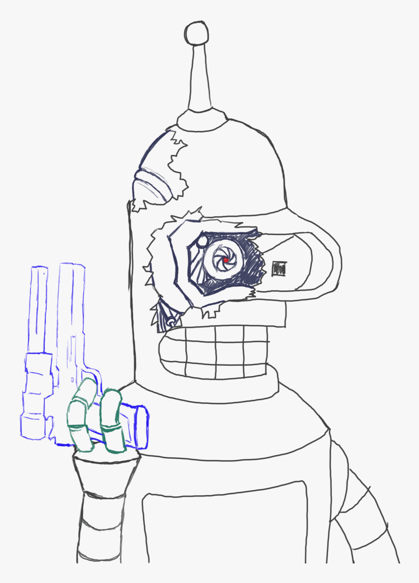 Bender Fan Art Futurama , Png Download, Transparent Png, Free Download