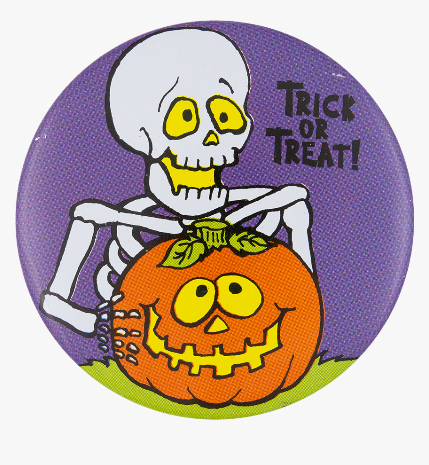 Trick Or Treat Skeleton Event Button Museum, HD Png Download, Free Download