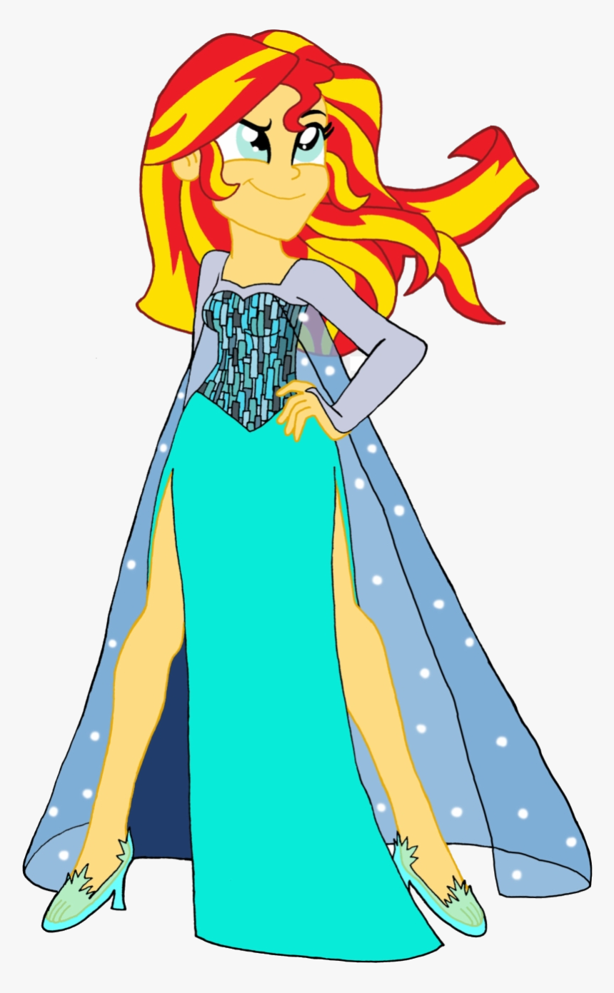 Elsa Sunset Shimmer As Color Clipart Transparent Png, Png Download, Free Download