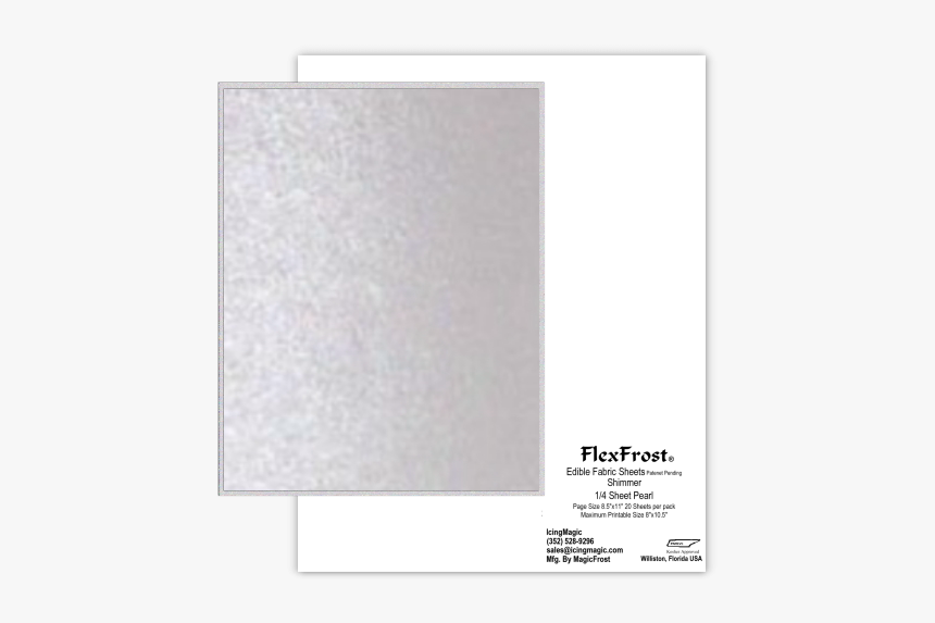 Clip Art Freeuse Stock Flexfrost Edible Fabric Sheets, HD Png Download, Free Download