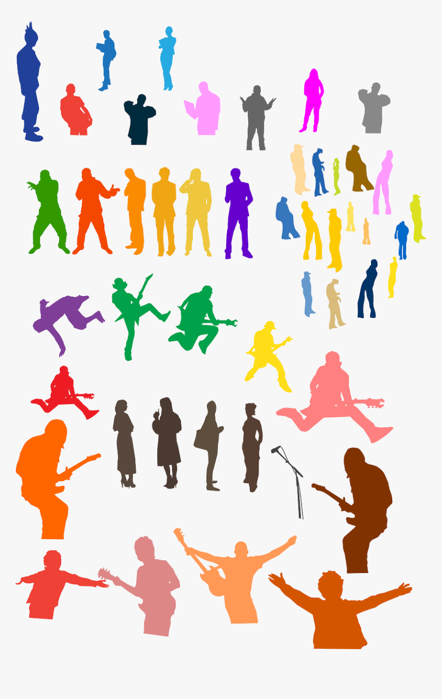 People Silhouettes Png, Transparent Png, Free Download