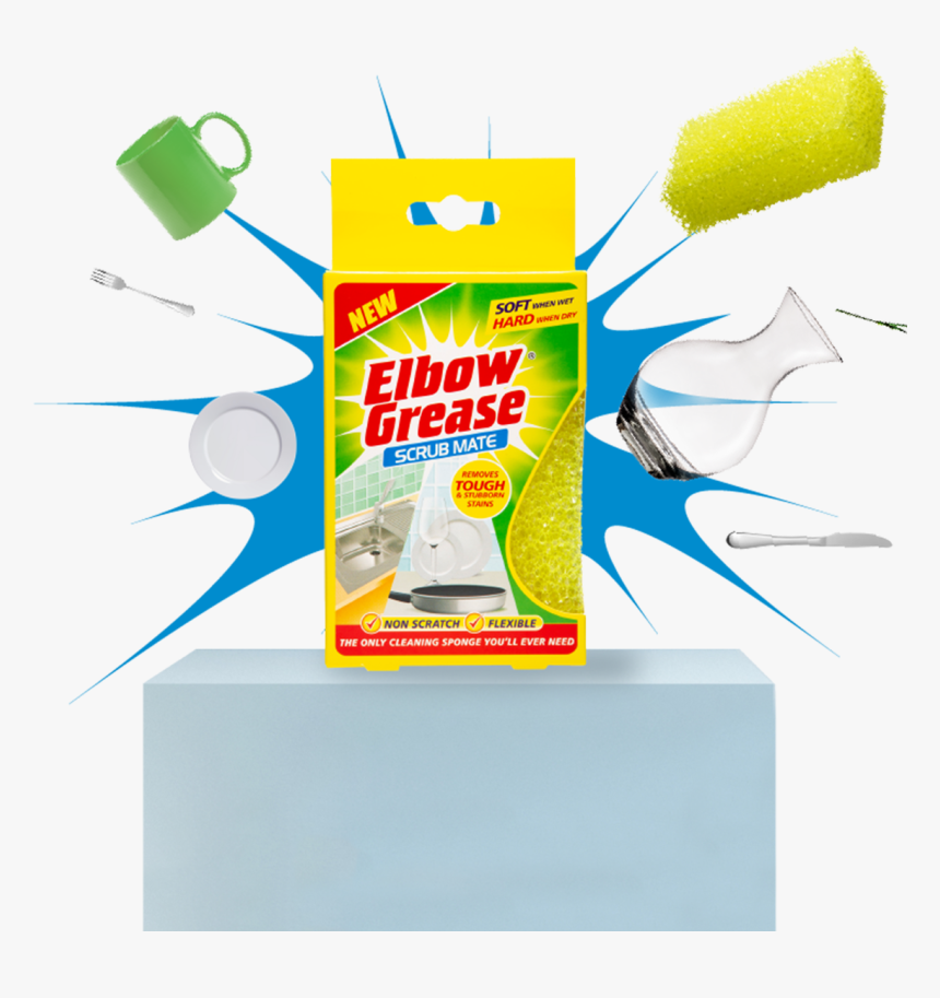 Elbow Grease Scrub Mate Non Scratch Sponge, HD Png Download, Free Download