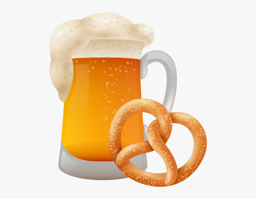Bretzel With Beer Mug, HD Png Download, Free Download