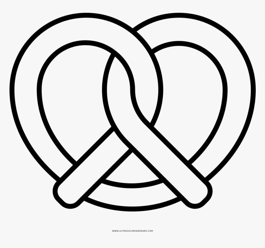 Vector Stock Pretzel Clipart Black And White, HD Png Download, Free Download