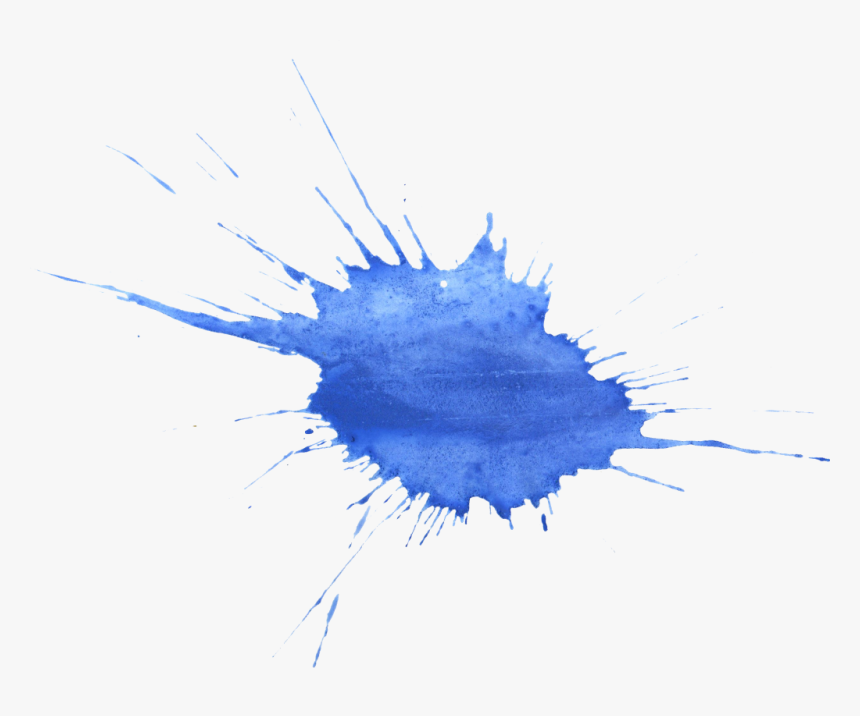 Blue Paint Splatter Png, Transparent Png, Free Download