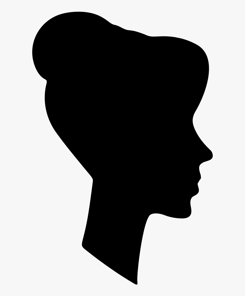 Female Profile Silhouette, HD Png Download, Free Download