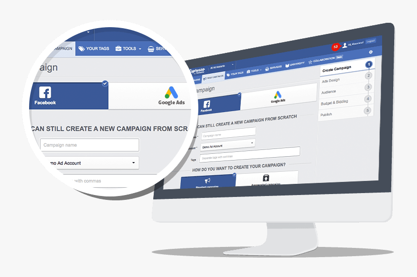 Create Campaign Facebook Adwords, HD Png Download, Free Download